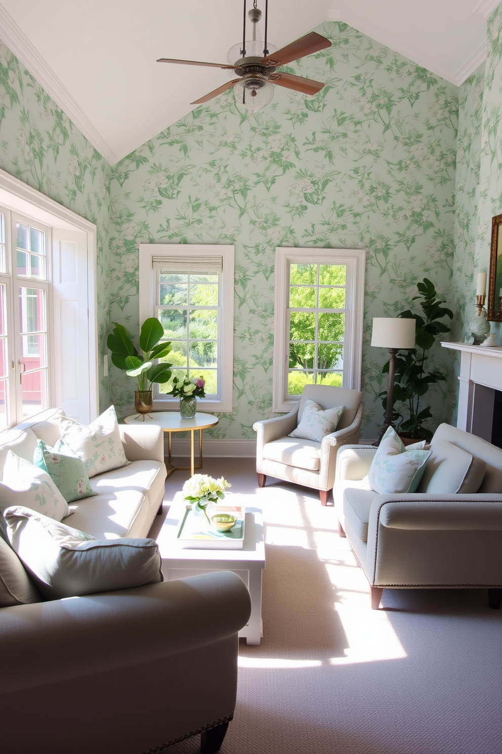 Mint Wallpaper Decorating Ideas 1