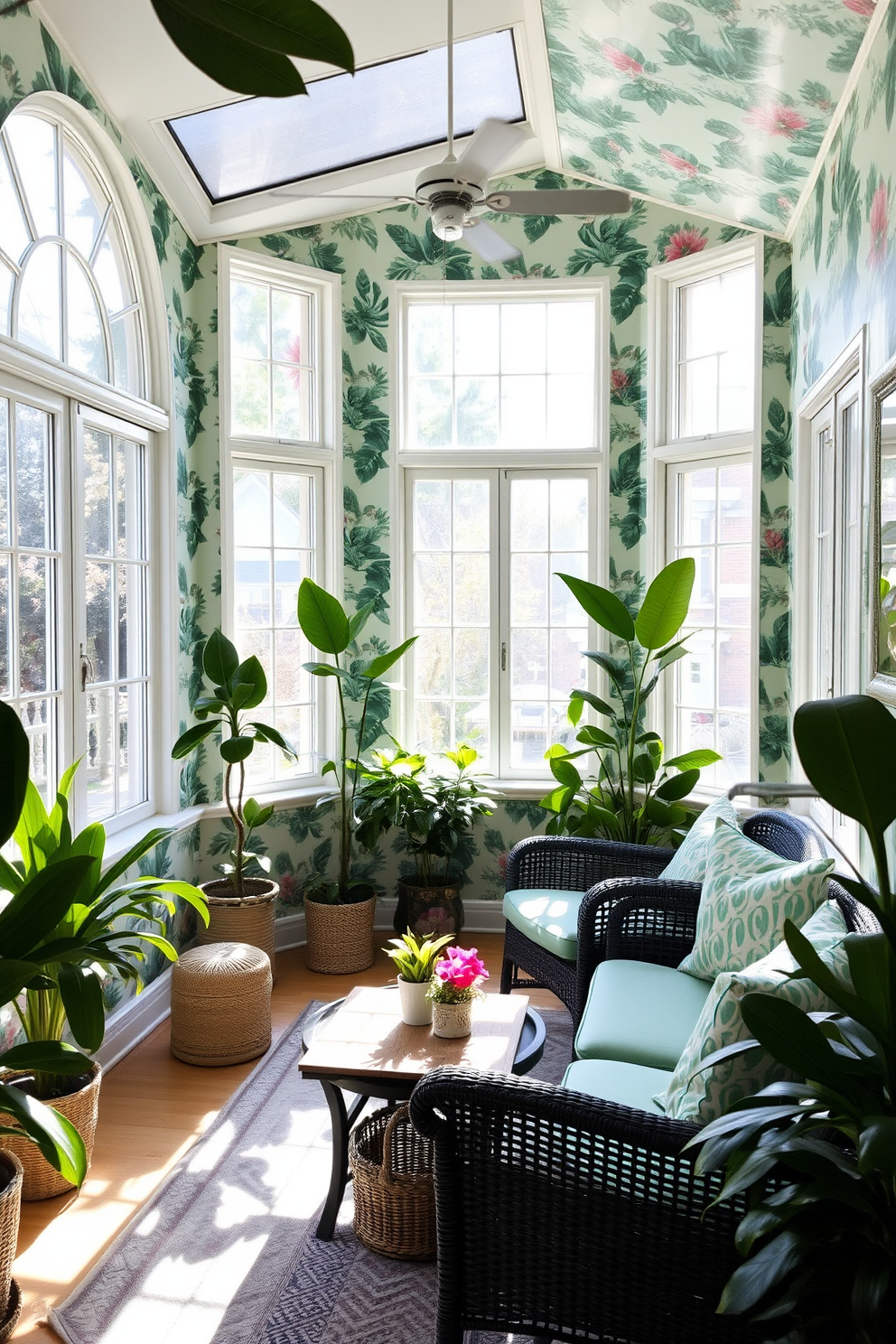 Mint Wallpaper Decorating Ideas 11