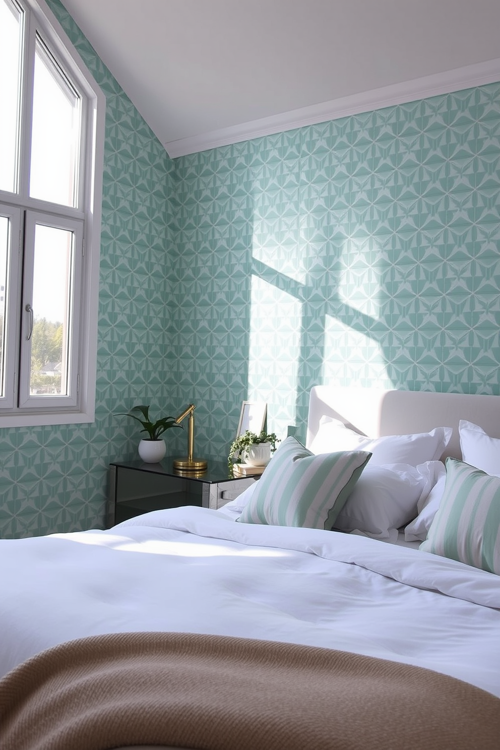 Mint Wallpaper Decorating Ideas 2