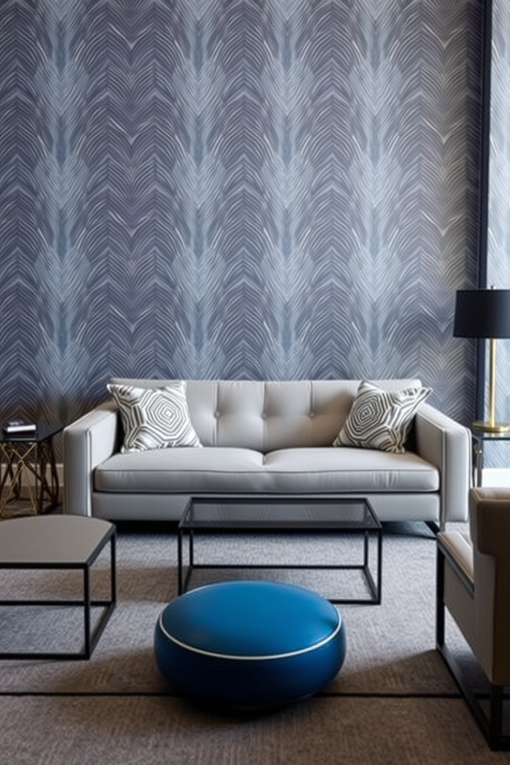 Moire Wallpaper Decorating Ideas 13