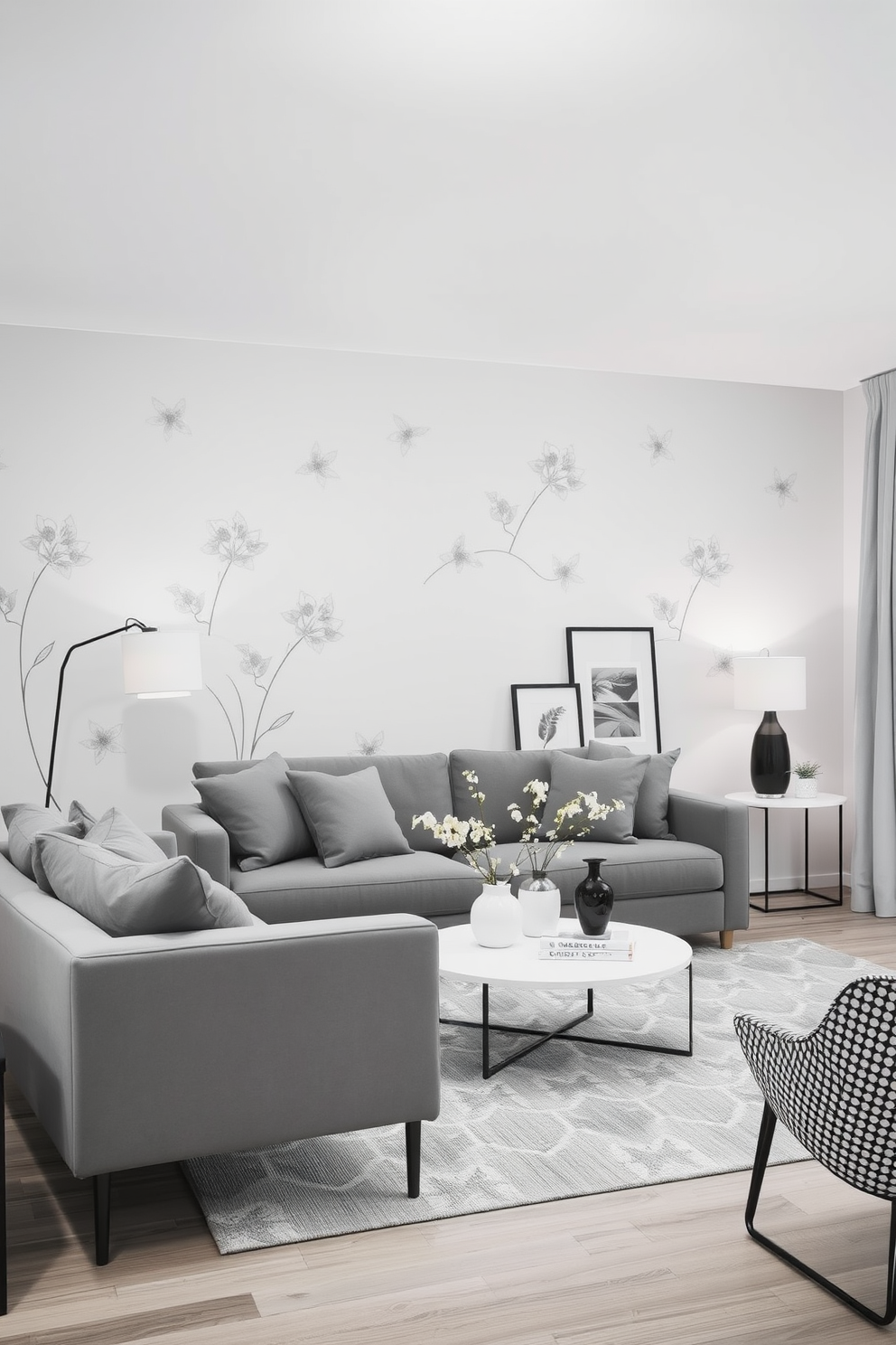 Monochrome Wallpaper Decorating Ideas 3