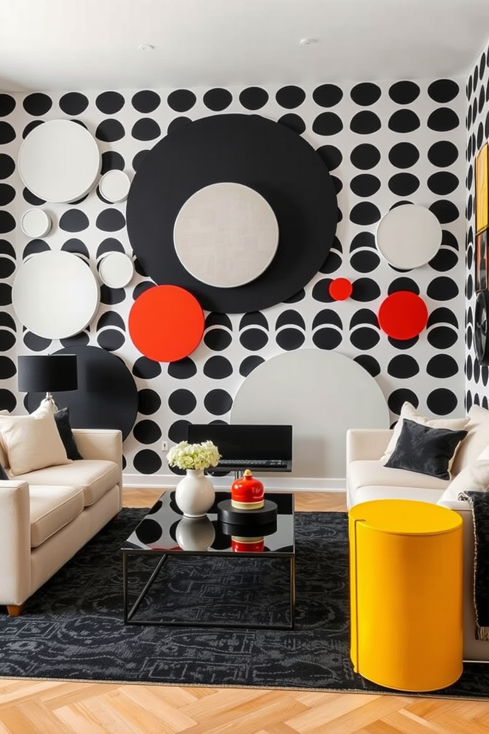 Monochrome Wallpaper Decorating Ideas 9