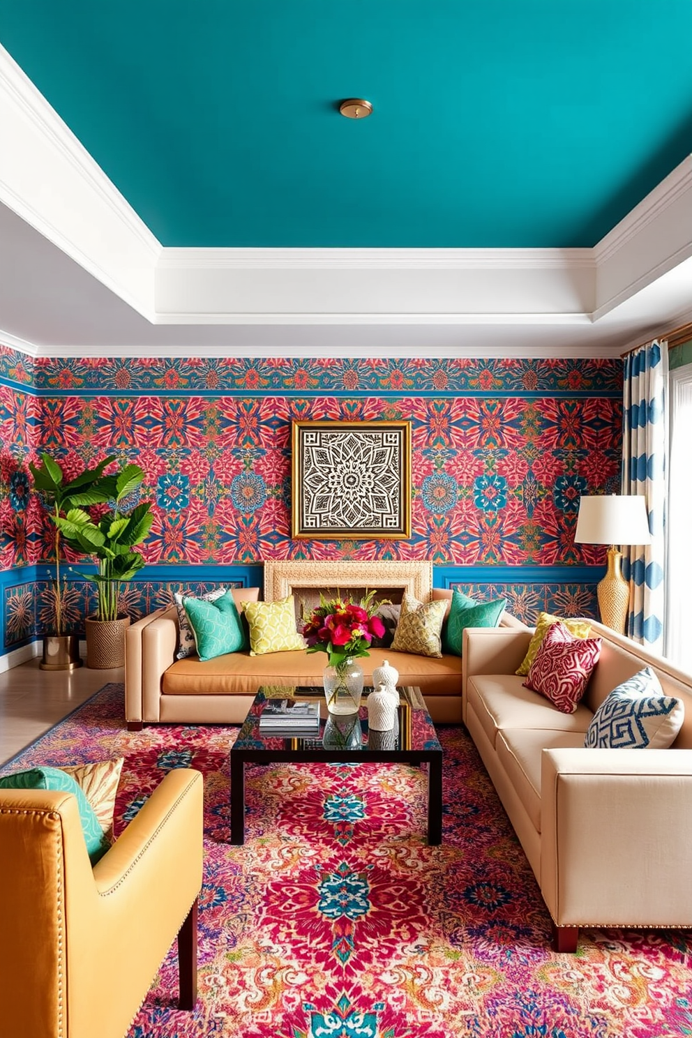 Moroccan Wallpaper Decorating Ideas 1