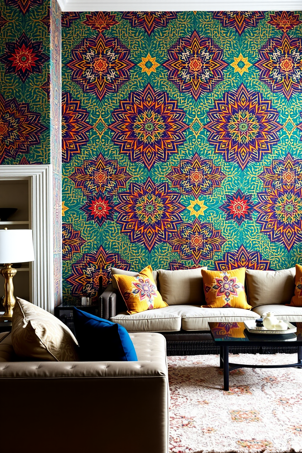 Moroccan Wallpaper Decorating Ideas 24