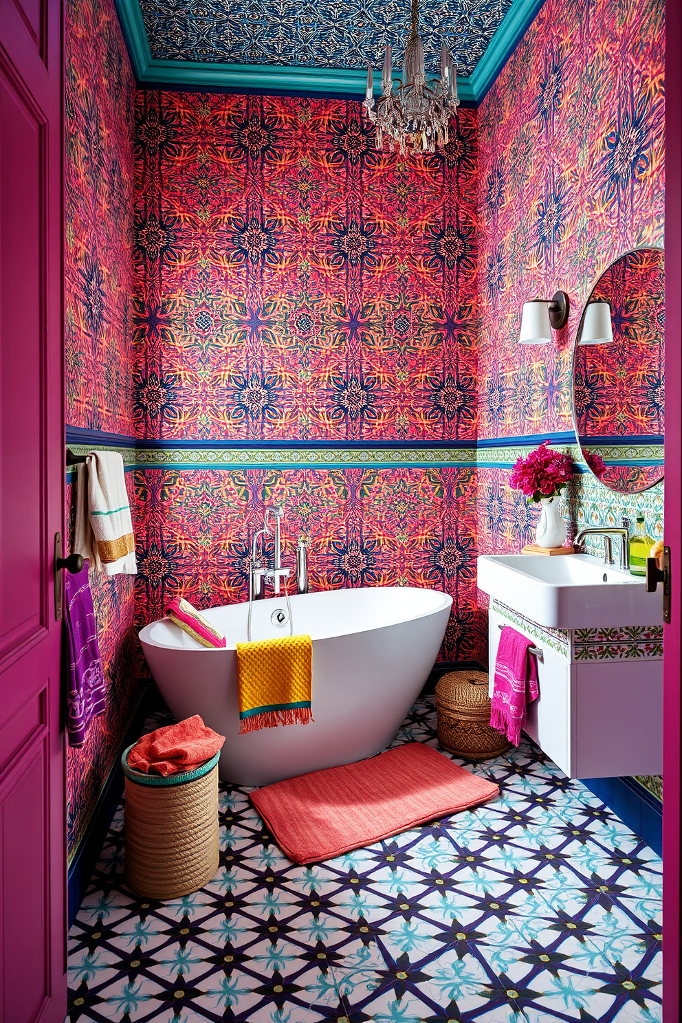 Moroccan Wallpaper Decorating Ideas 26