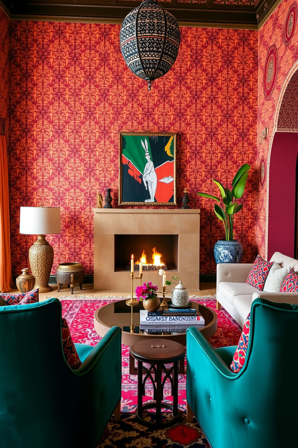 Moroccan Wallpaper Decorating Ideas 28