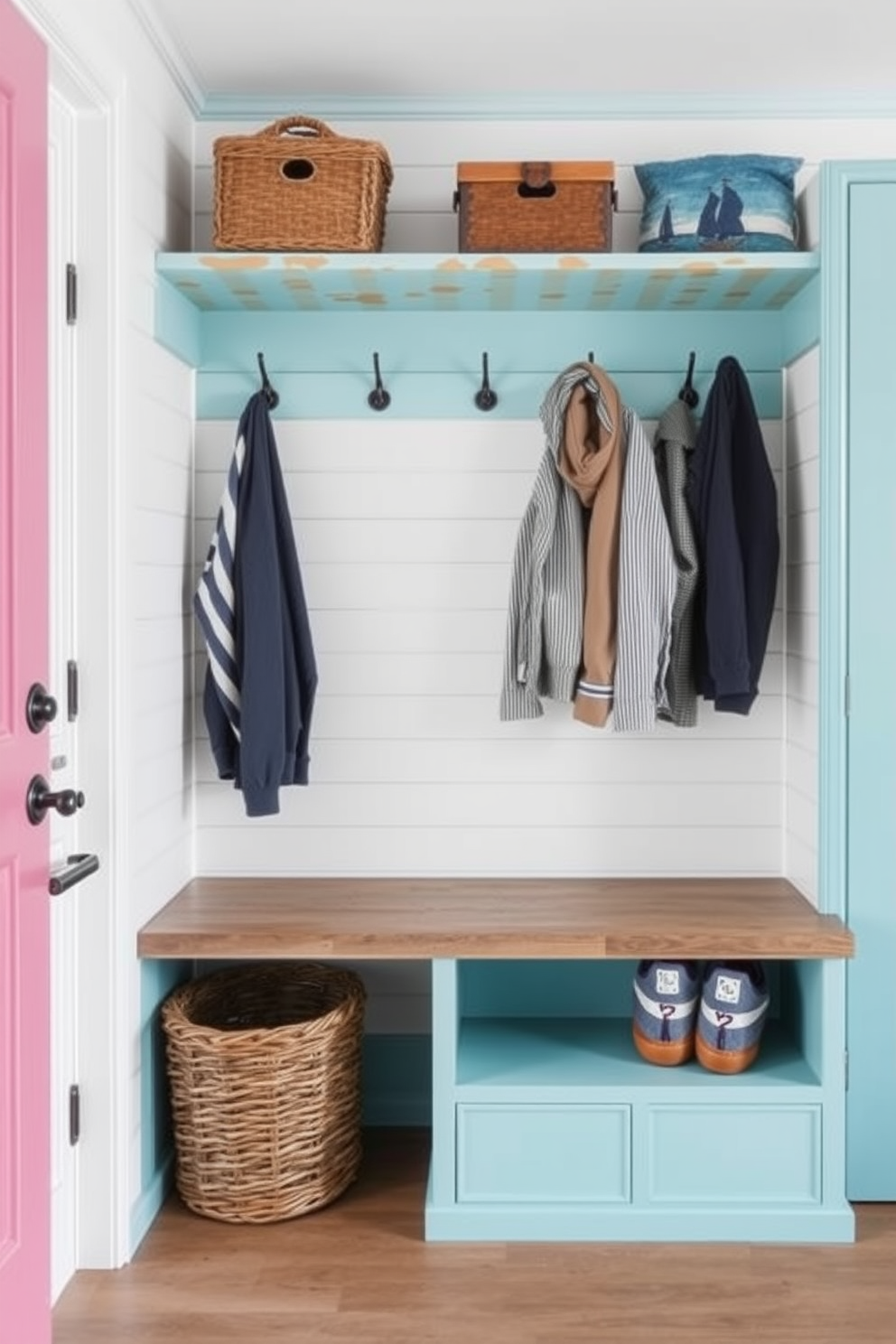 Mudroom Wall Painting Ideas 27