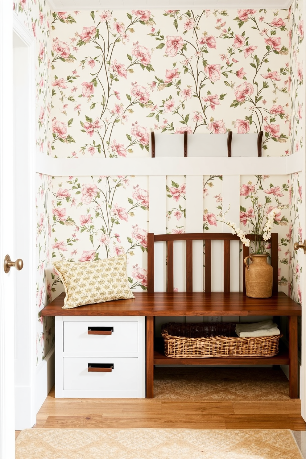 Mudroom Wallpaper Decorating Ideas 1