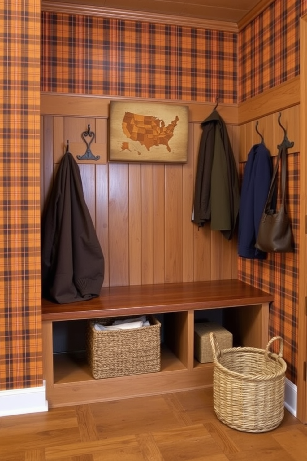 Mudroom Wallpaper Decorating Ideas 15