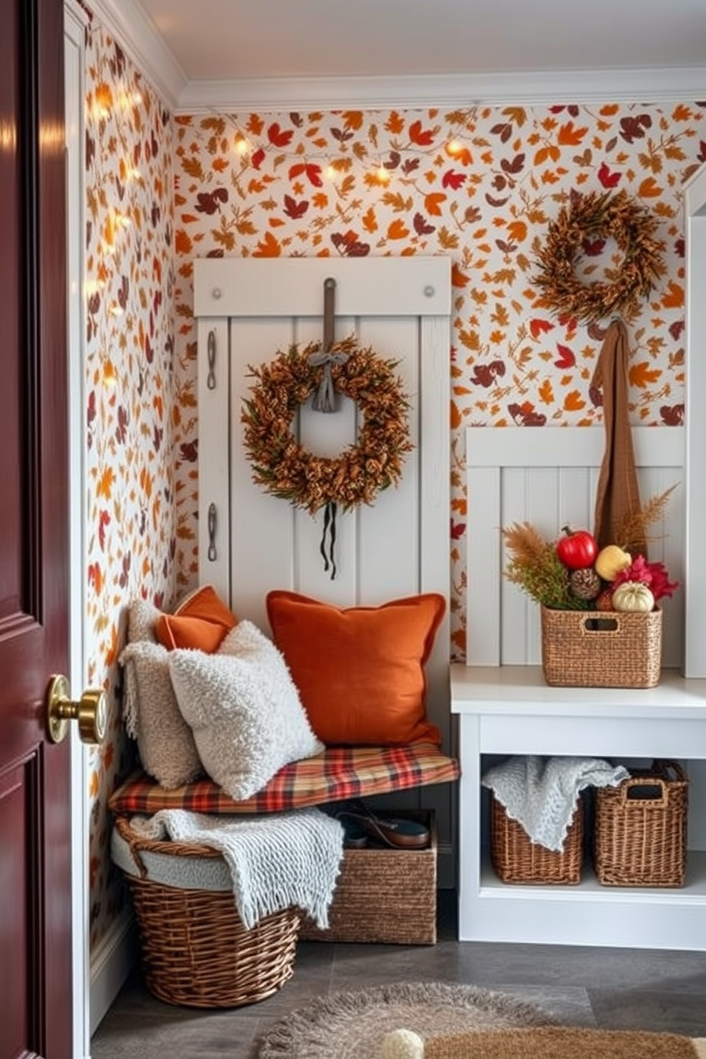 Mudroom Wallpaper Decorating Ideas 16