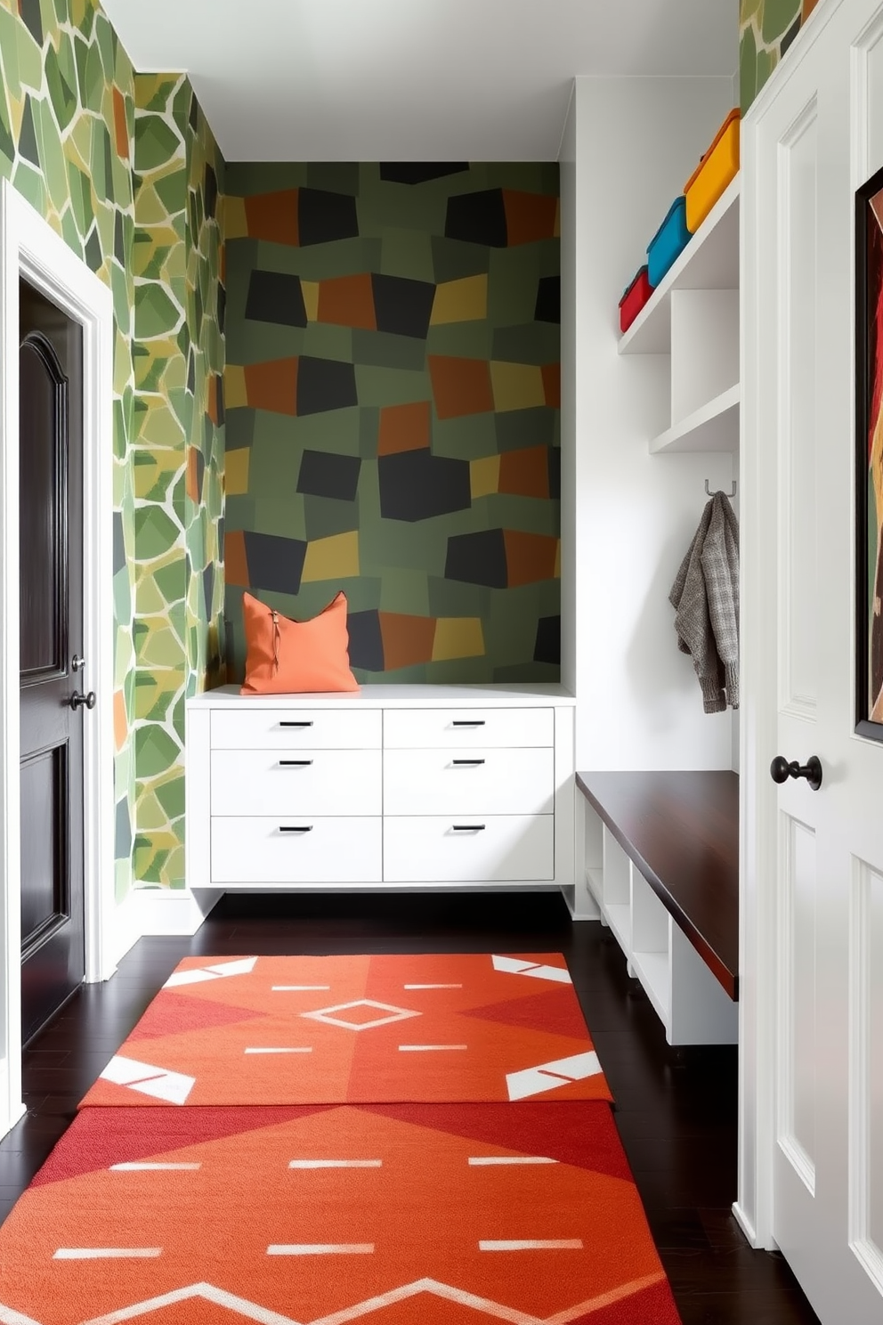 Mudroom Wallpaper Decorating Ideas 2