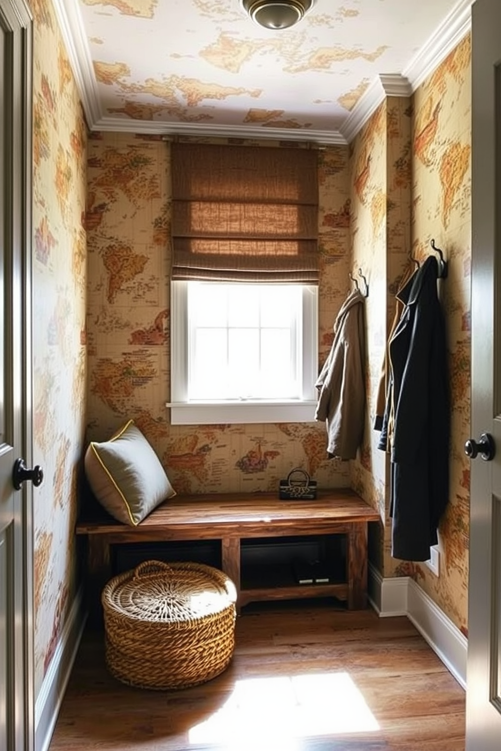 Mudroom Wallpaper Decorating Ideas 30