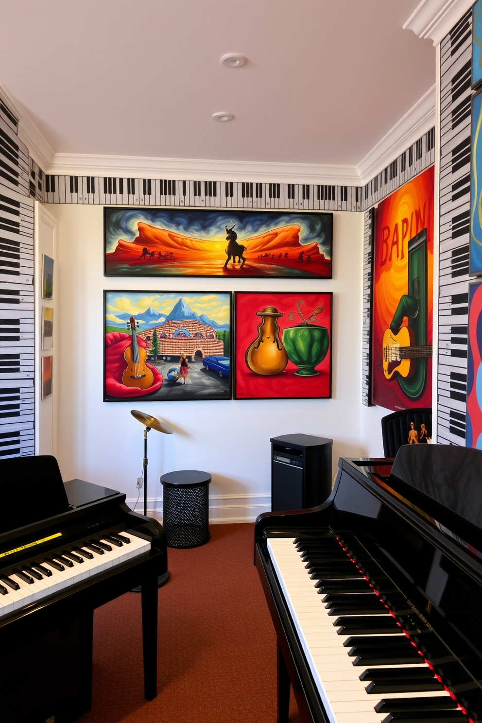 Music Room Wall Painting Ideas 6