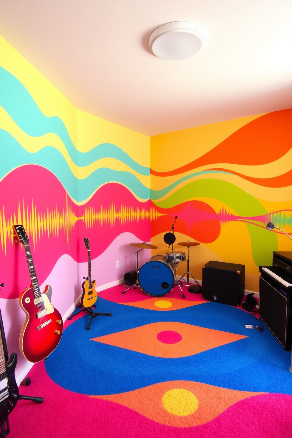 Music Room Wall Painting Ideas 8