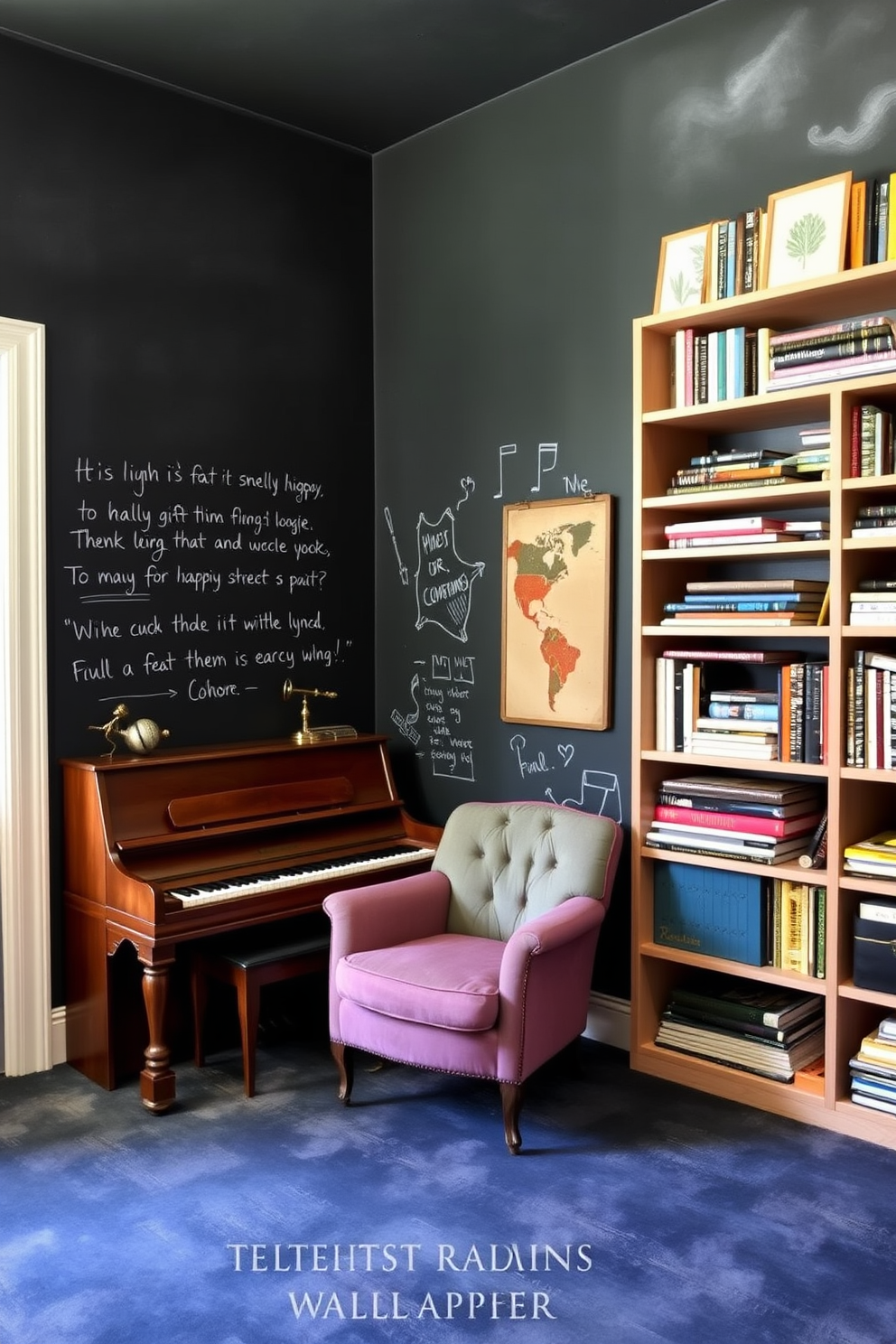 Music Room Wallpaper Decorating Ideas 19