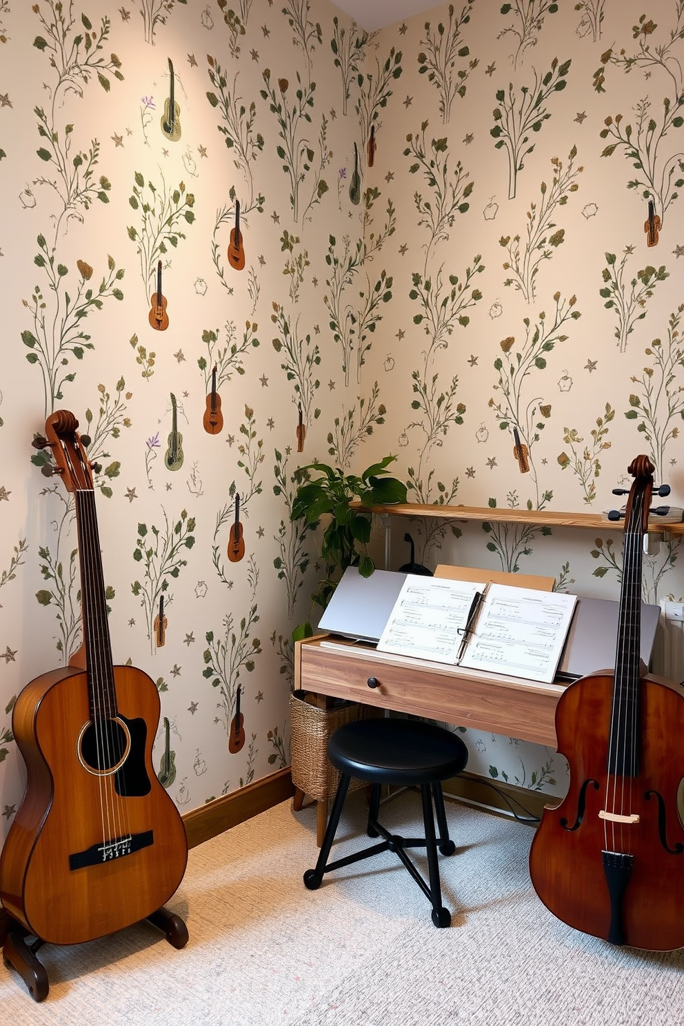 Music Room Wallpaper Decorating Ideas 29