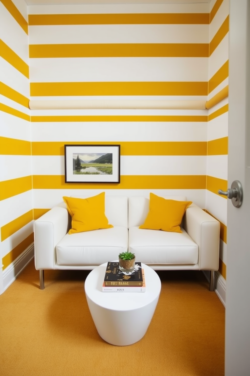 Mustard Wall Painting Ideas 13