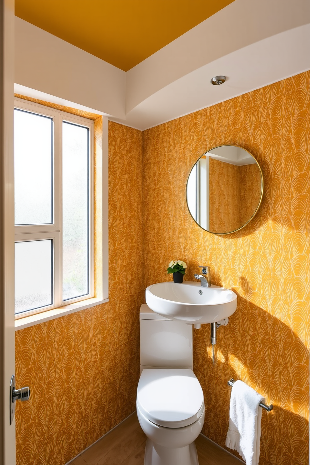 Mustard Wallpaper Decorating Ideas 10