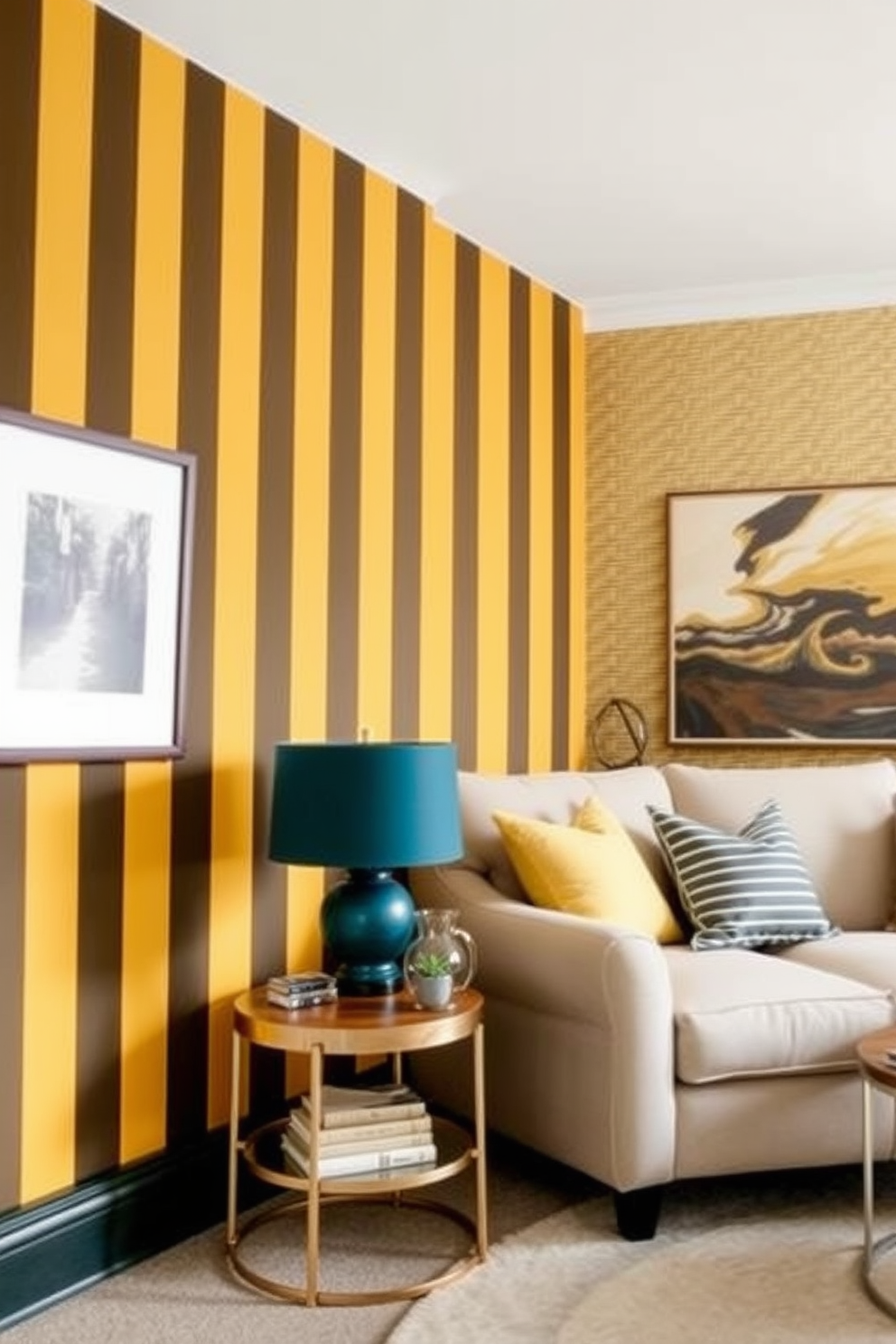 Mustard Wallpaper Decorating Ideas 11