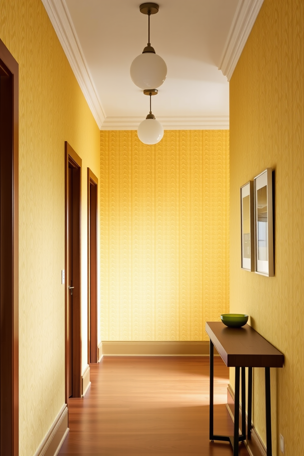 Mustard Wallpaper Decorating Ideas 20