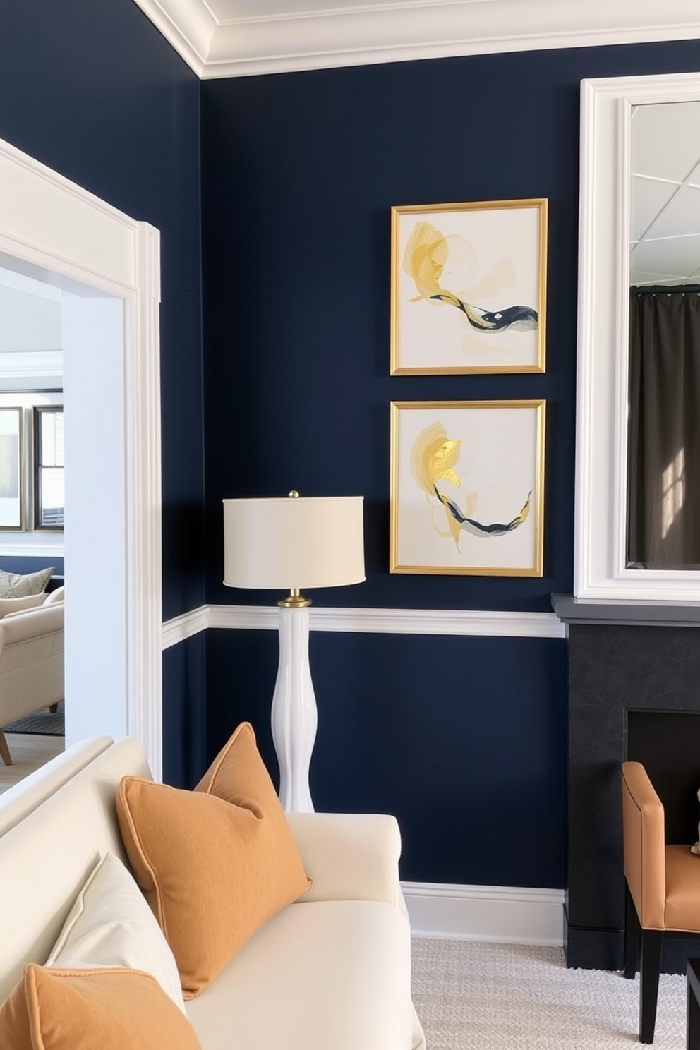 Navy Wall Painting Ideas 1