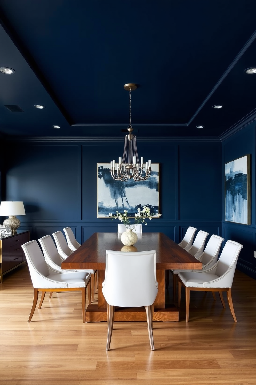 Navy Wall Painting Ideas 10