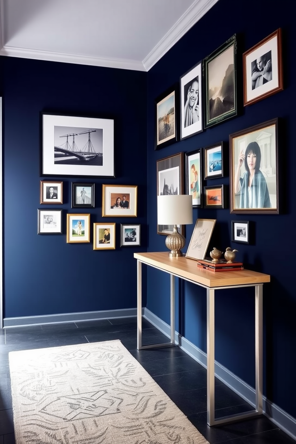 Navy Wall Painting Ideas 20