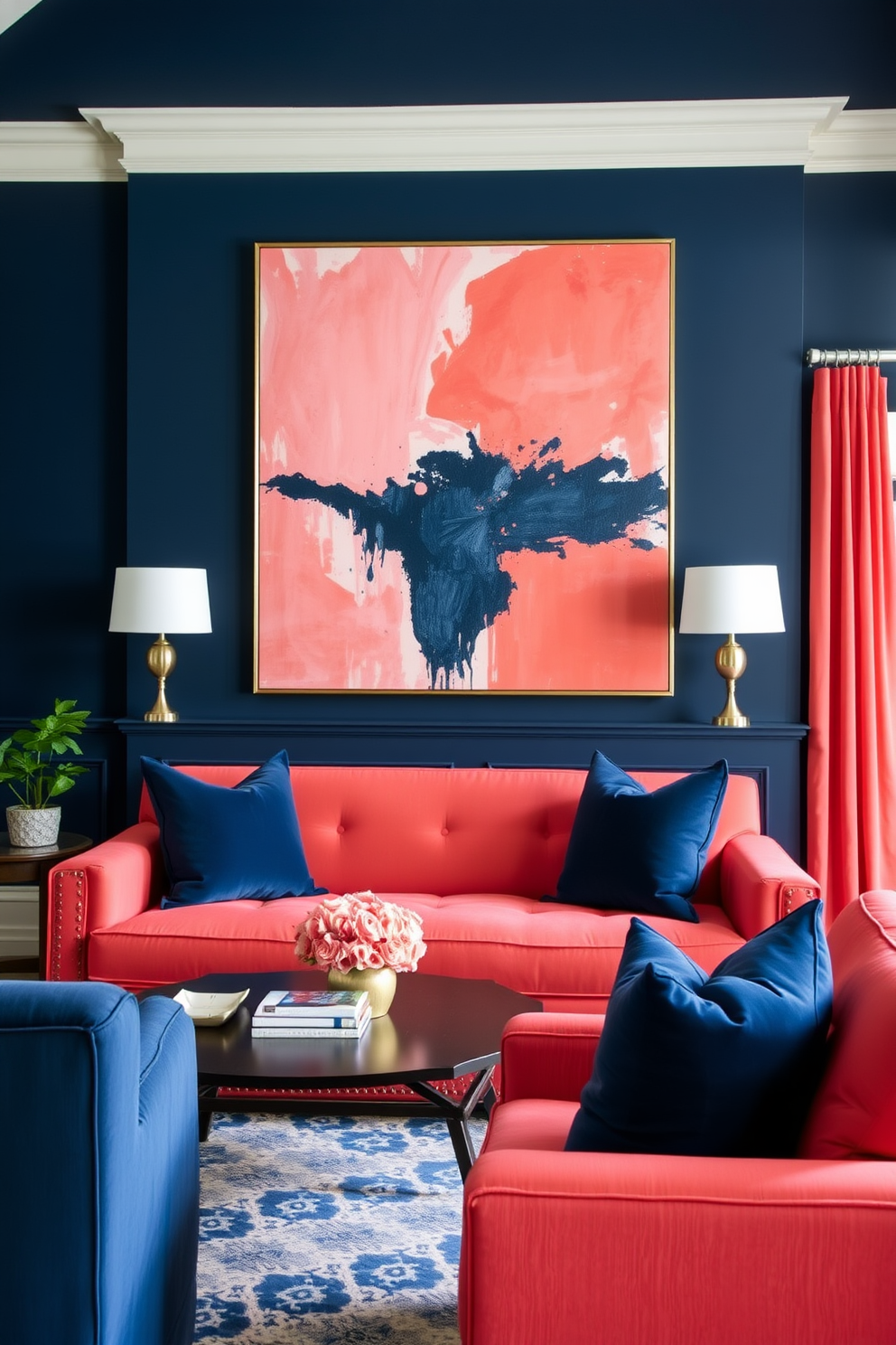 Navy Wall Painting Ideas 4