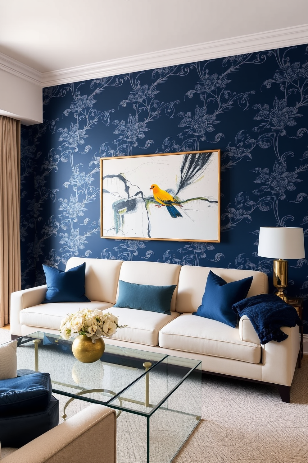 Navy Wall Painting Ideas 5