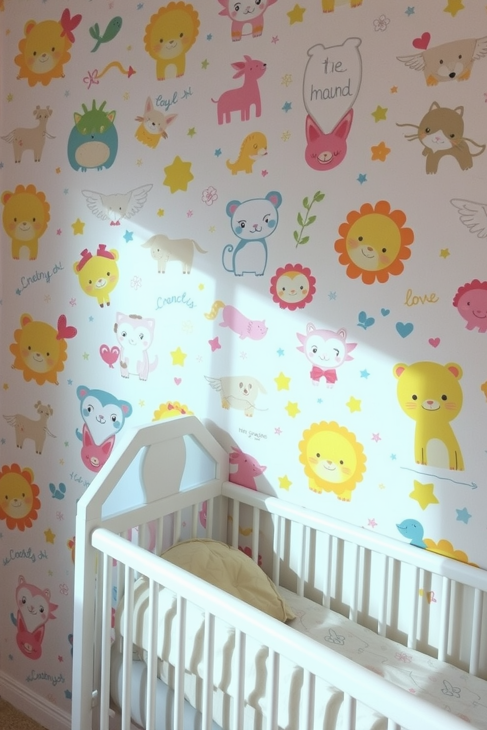 Nursery Wallpaper Decorating Ideas 12