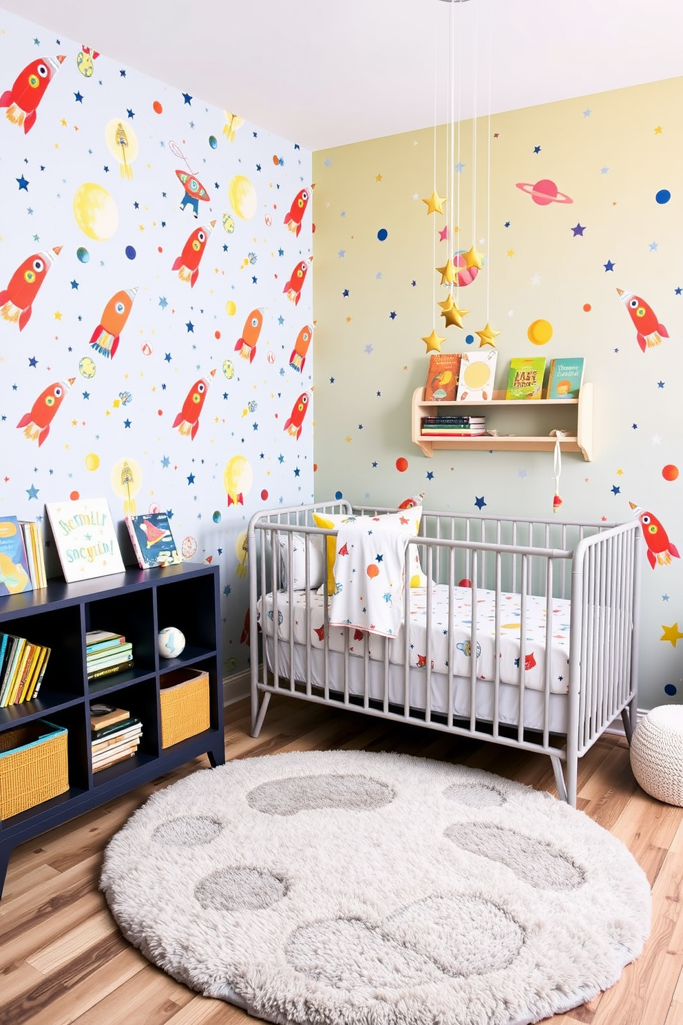 Nursery Wallpaper Decorating Ideas 21