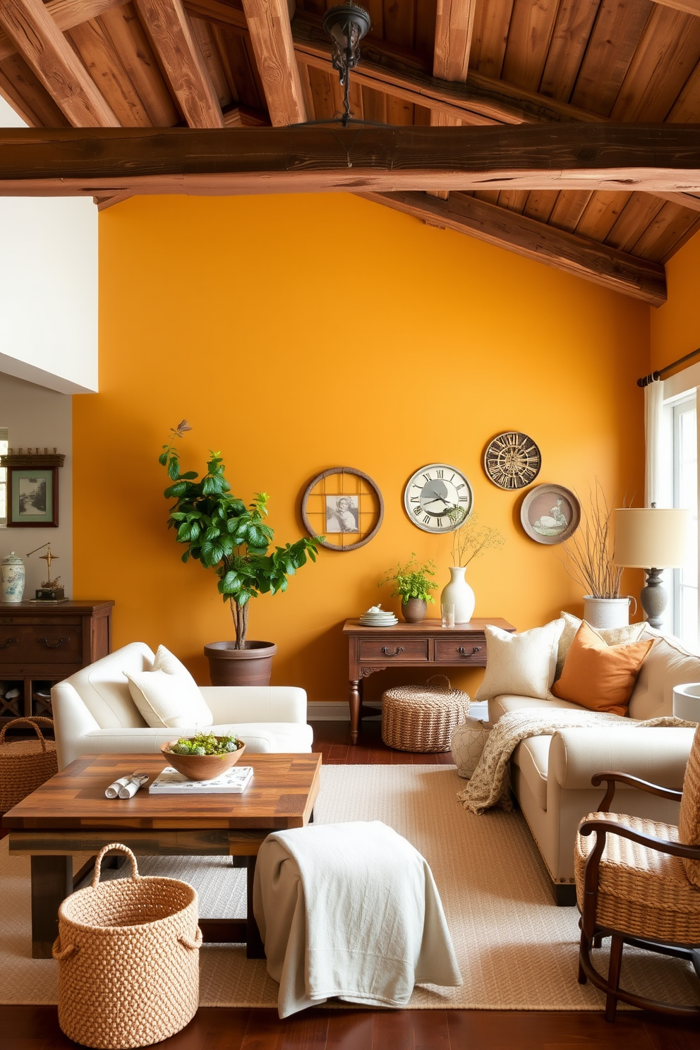 Ochre Wall Painting Ideas 28