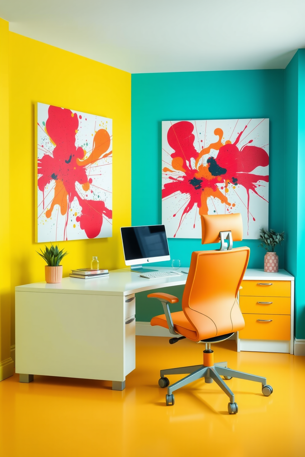 Office Wall Painting Ideas 29