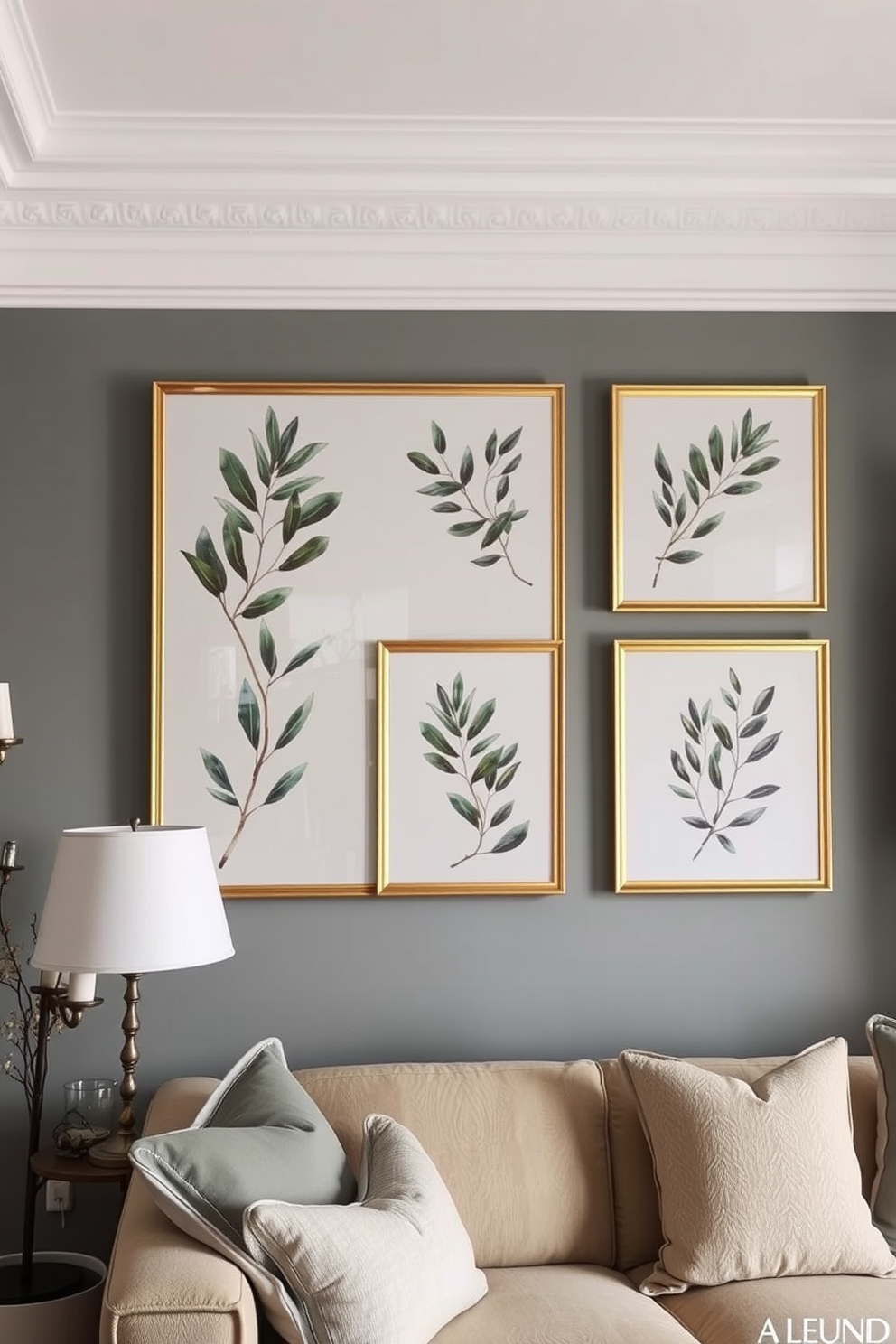 Olive Wall Painting Ideas 13