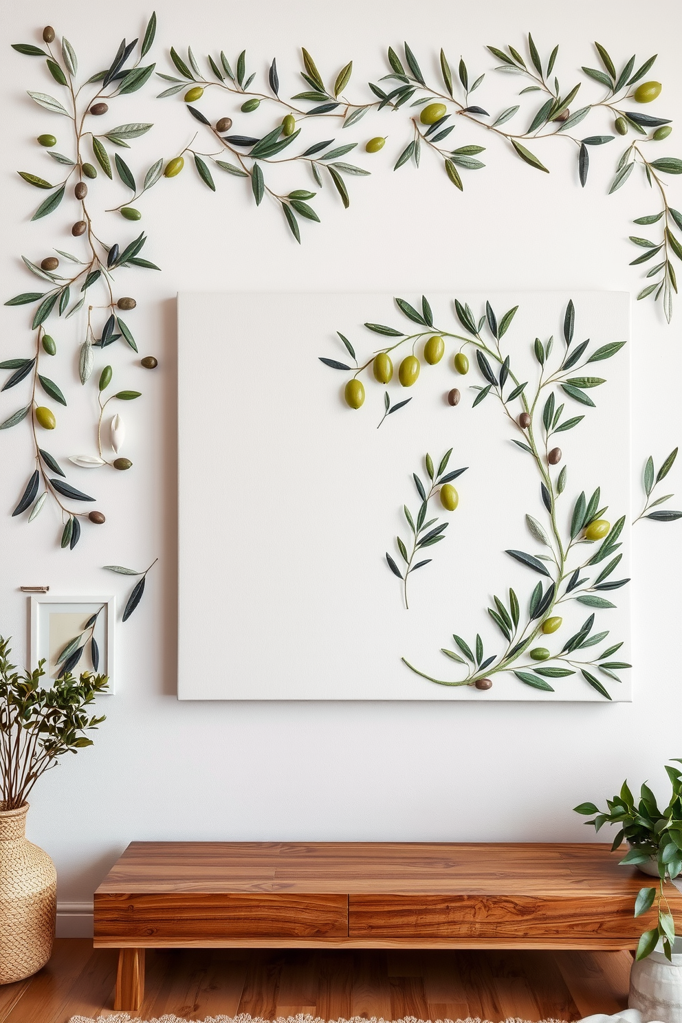 Olive Wall Painting Ideas 16