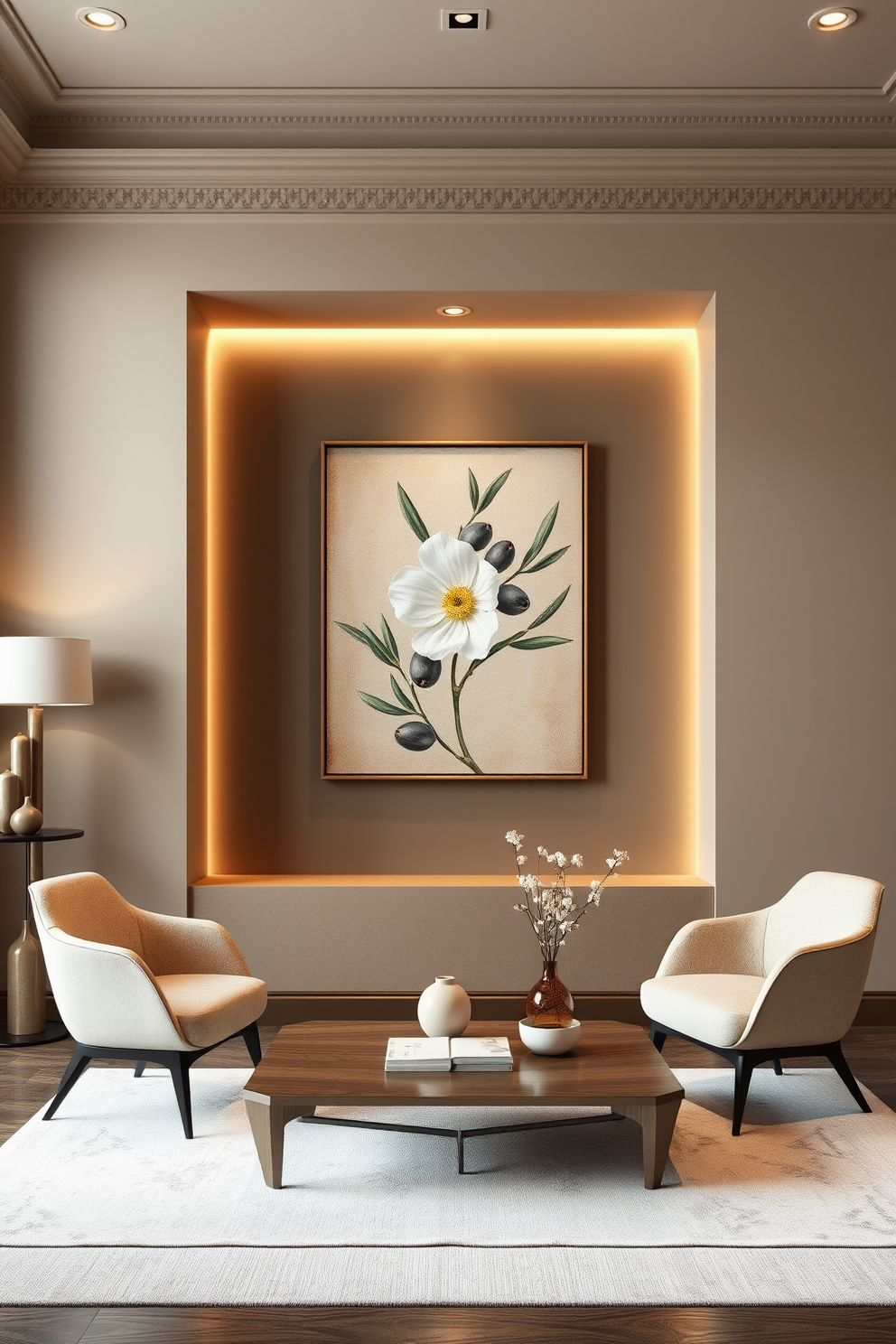 Olive Wall Painting Ideas 29