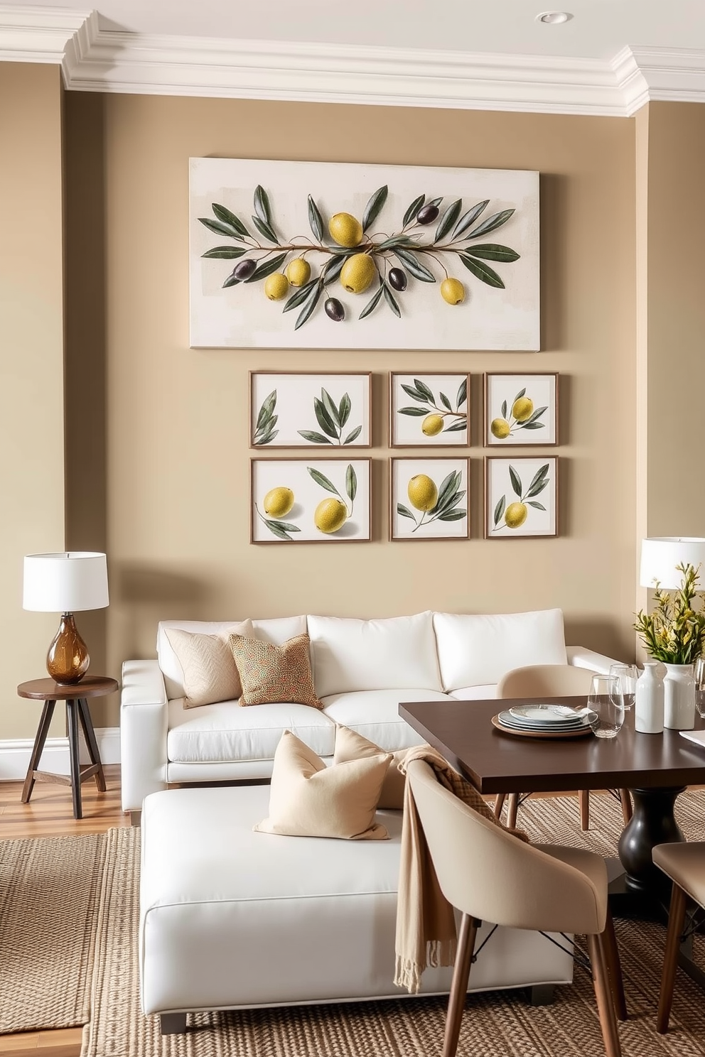 Olive Wall Painting Ideas 7