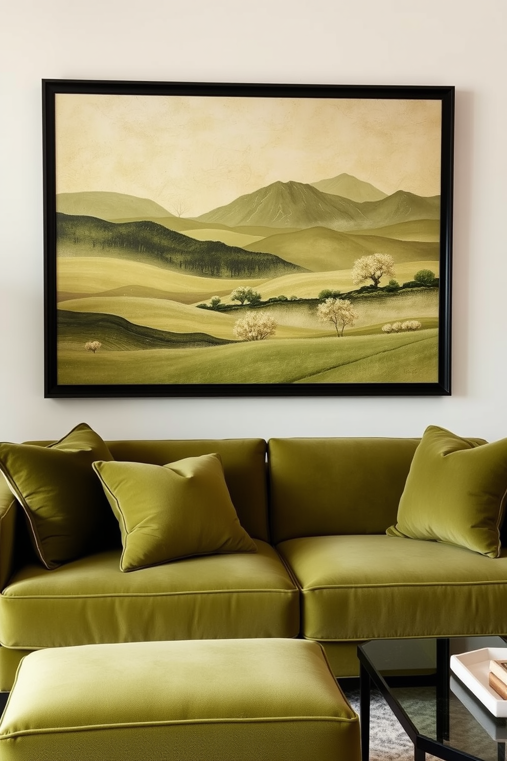 Olive Wall Painting Ideas 8