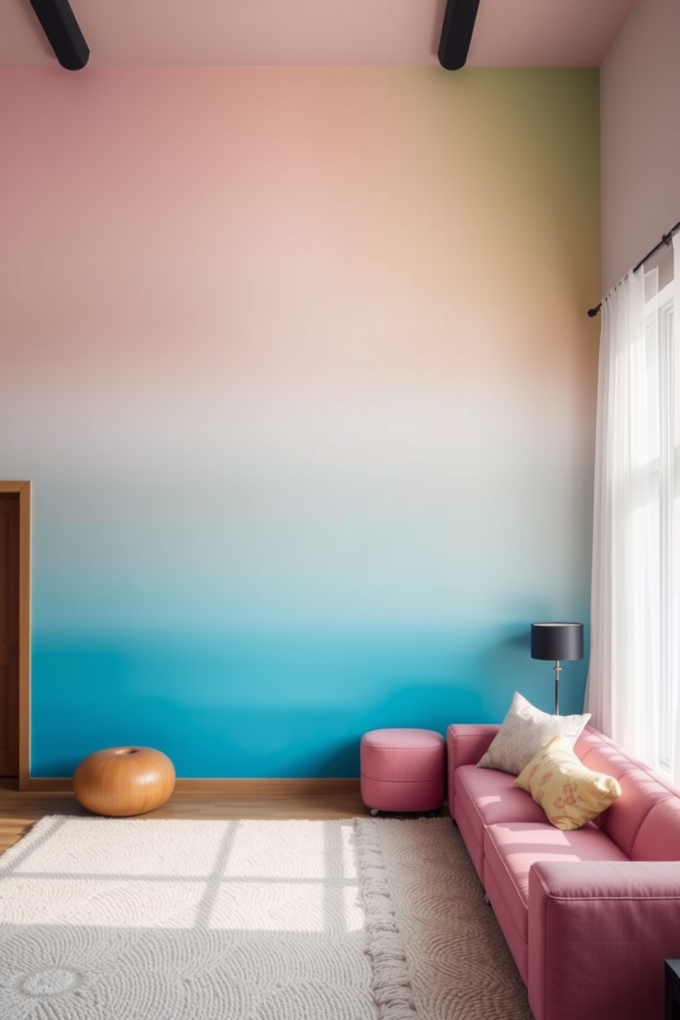 Ombre Wall Painting Ideas 17