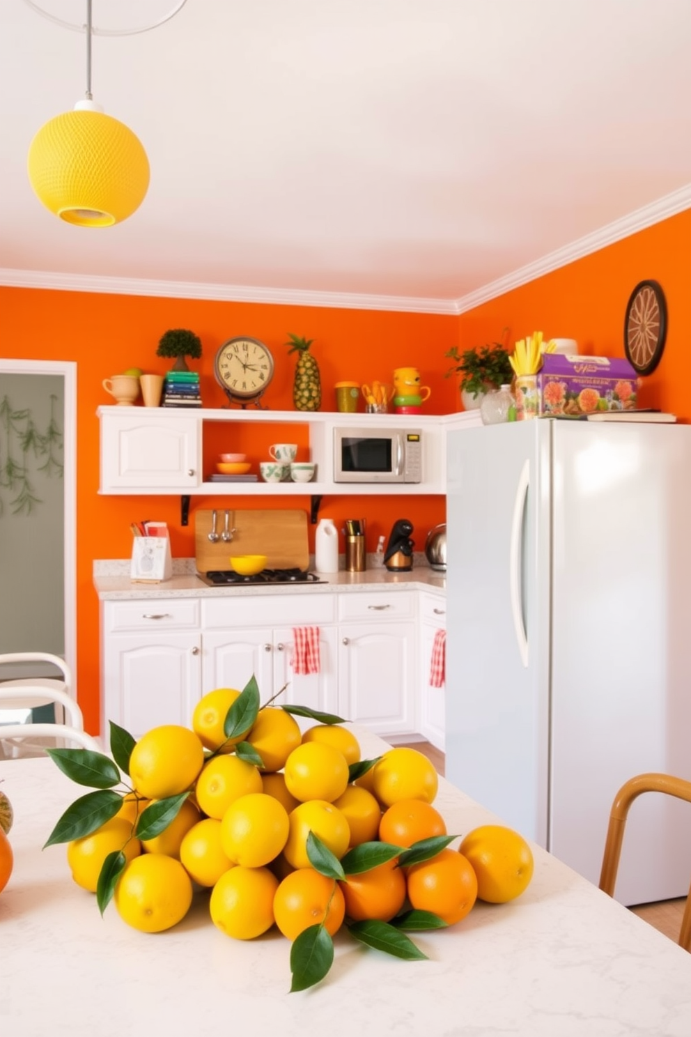 Orange Wall Painting Ideas 15