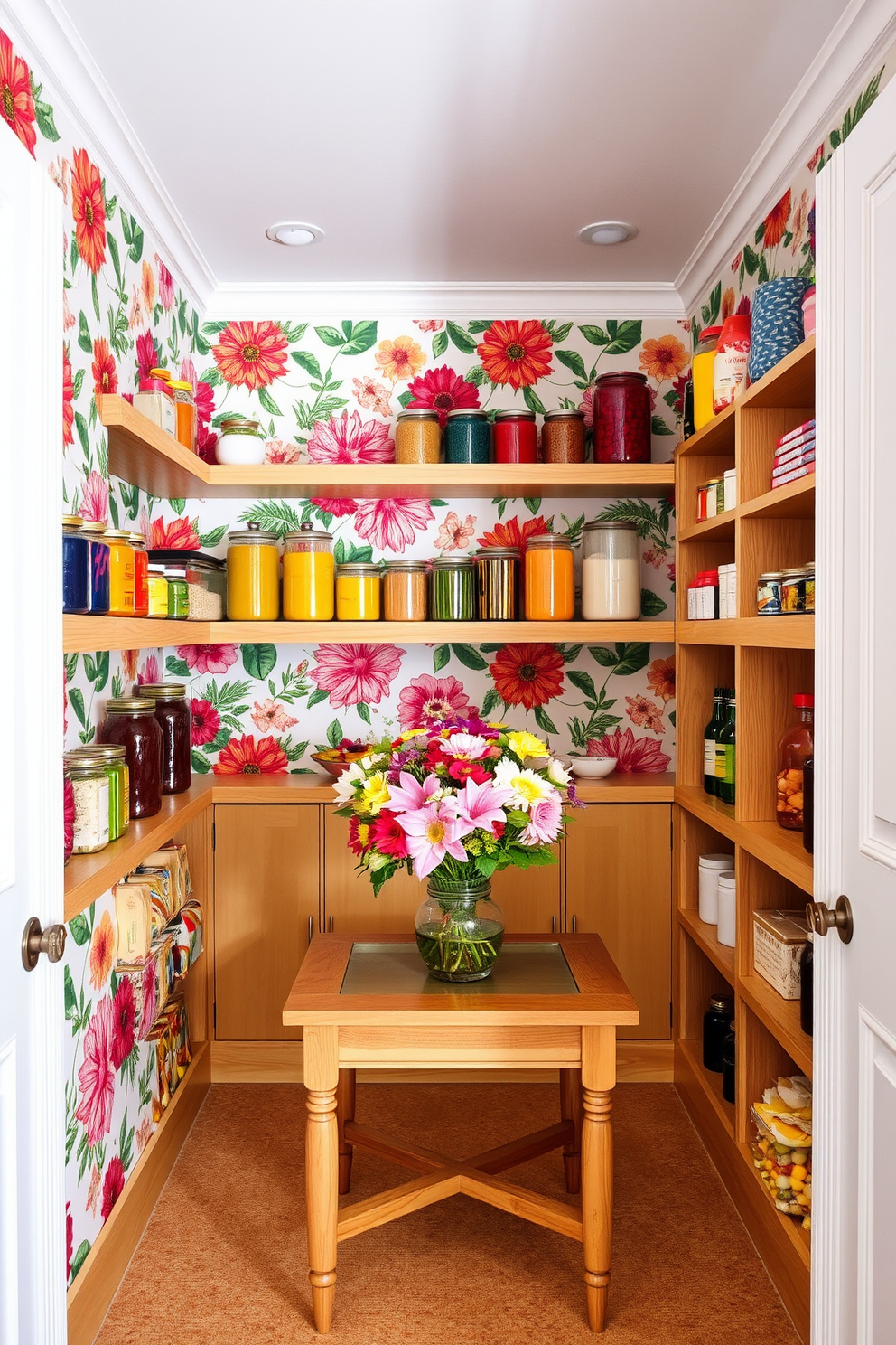 Pantry Wallpaper Decorating Ideas 1