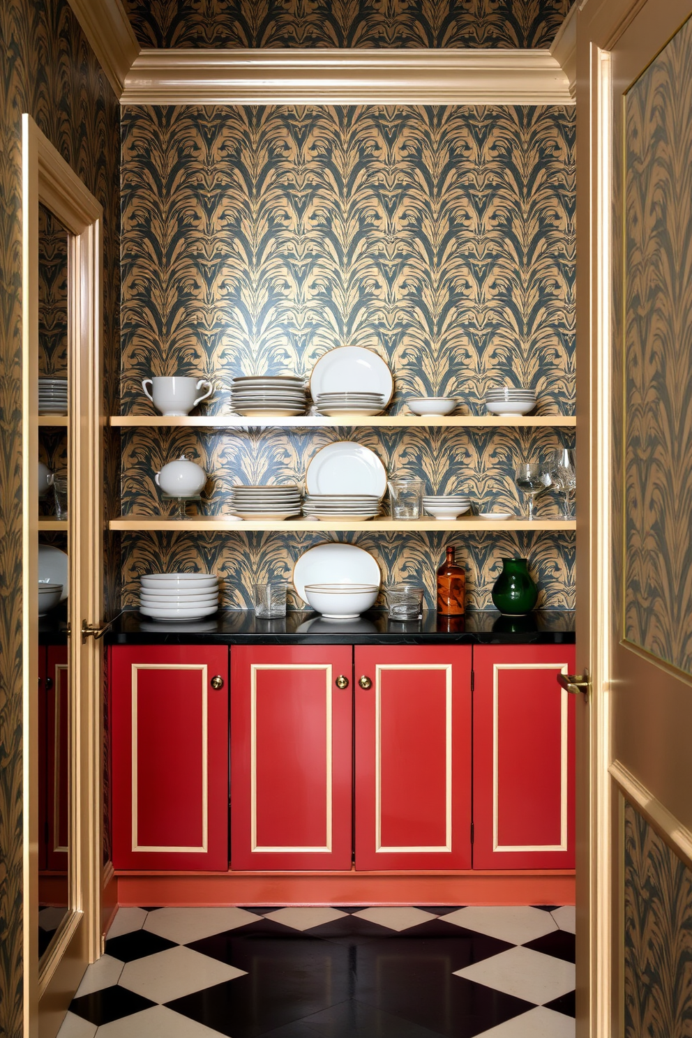 Pantry Wallpaper Decorating Ideas 14