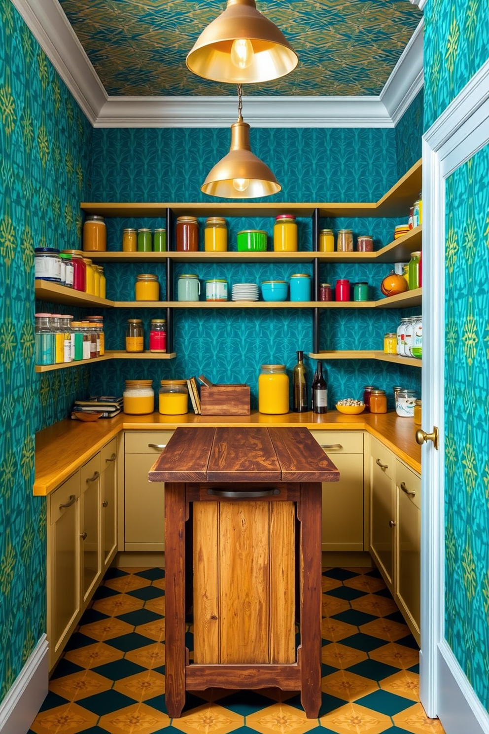 Pantry Wallpaper Decorating Ideas 21