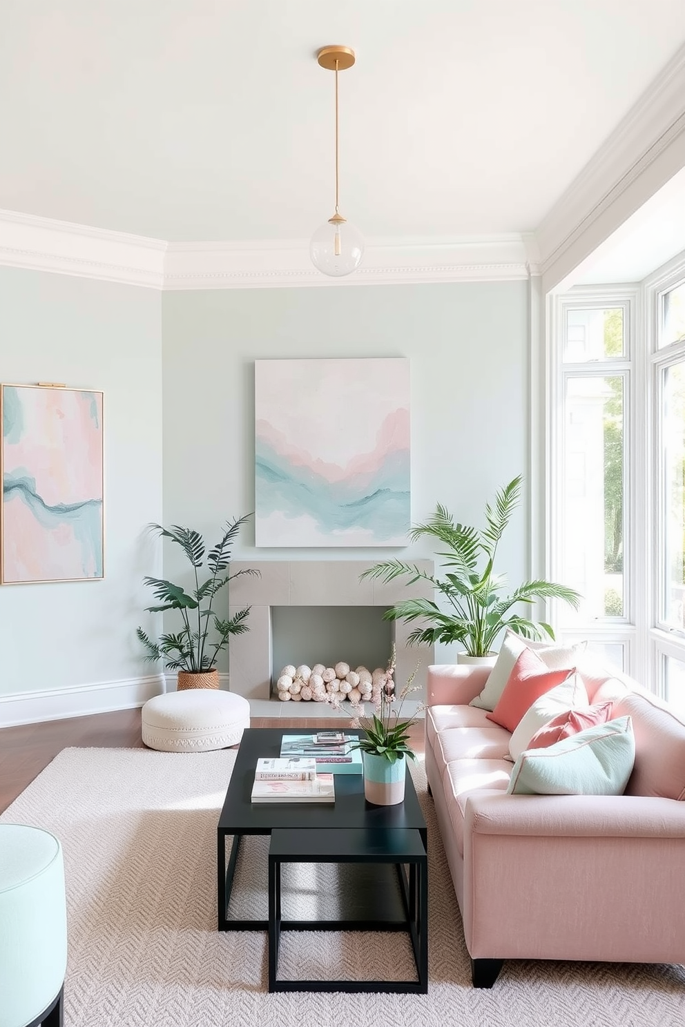 Pastel Wall Painting Ideas 13