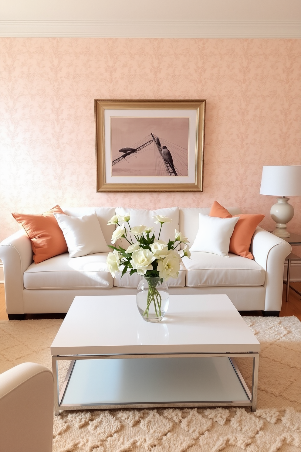 Peach Wallpaper Decorating Ideas 10