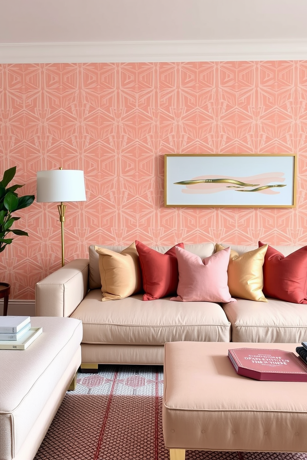 Peach Wallpaper Decorating Ideas 14