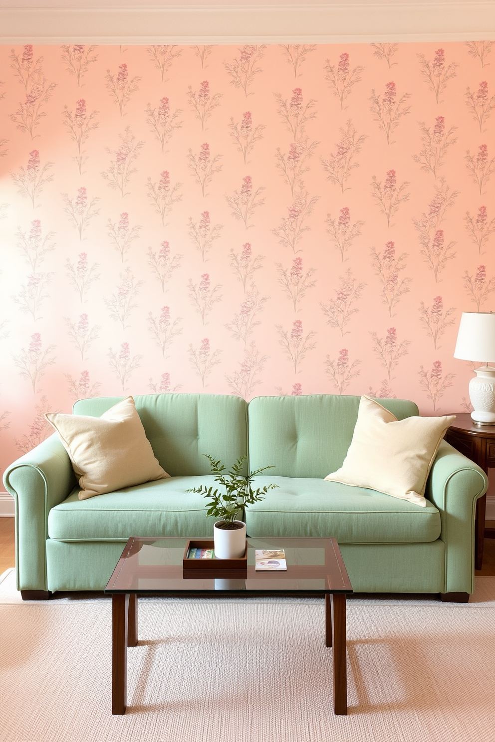 Peach Wallpaper Decorating Ideas 16