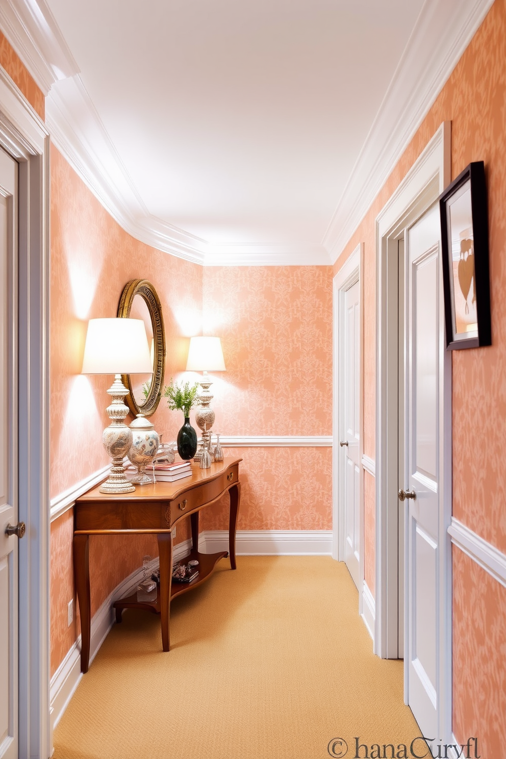 Peach Wallpaper Decorating Ideas 27