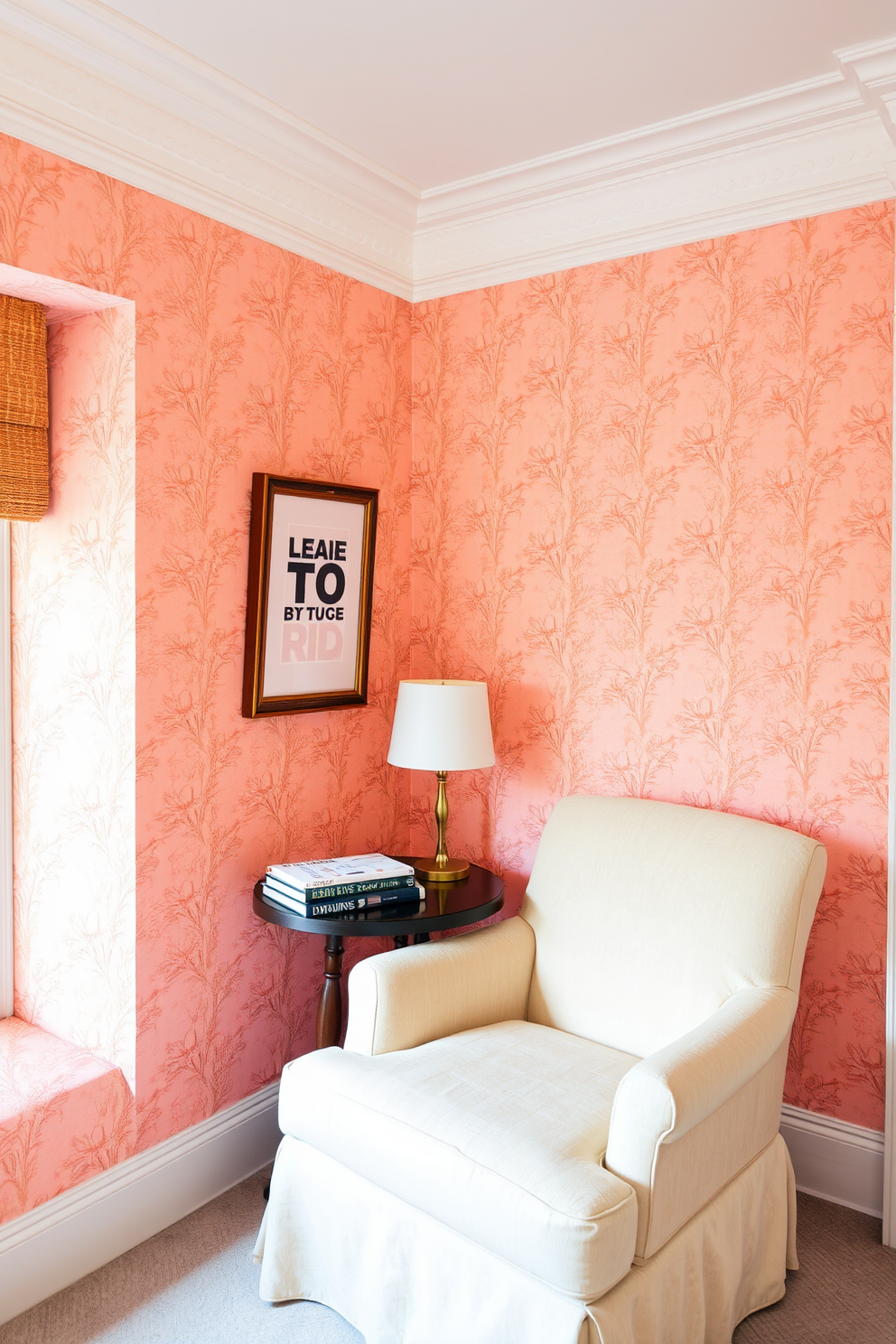 Peach Wallpaper Decorating Ideas 29