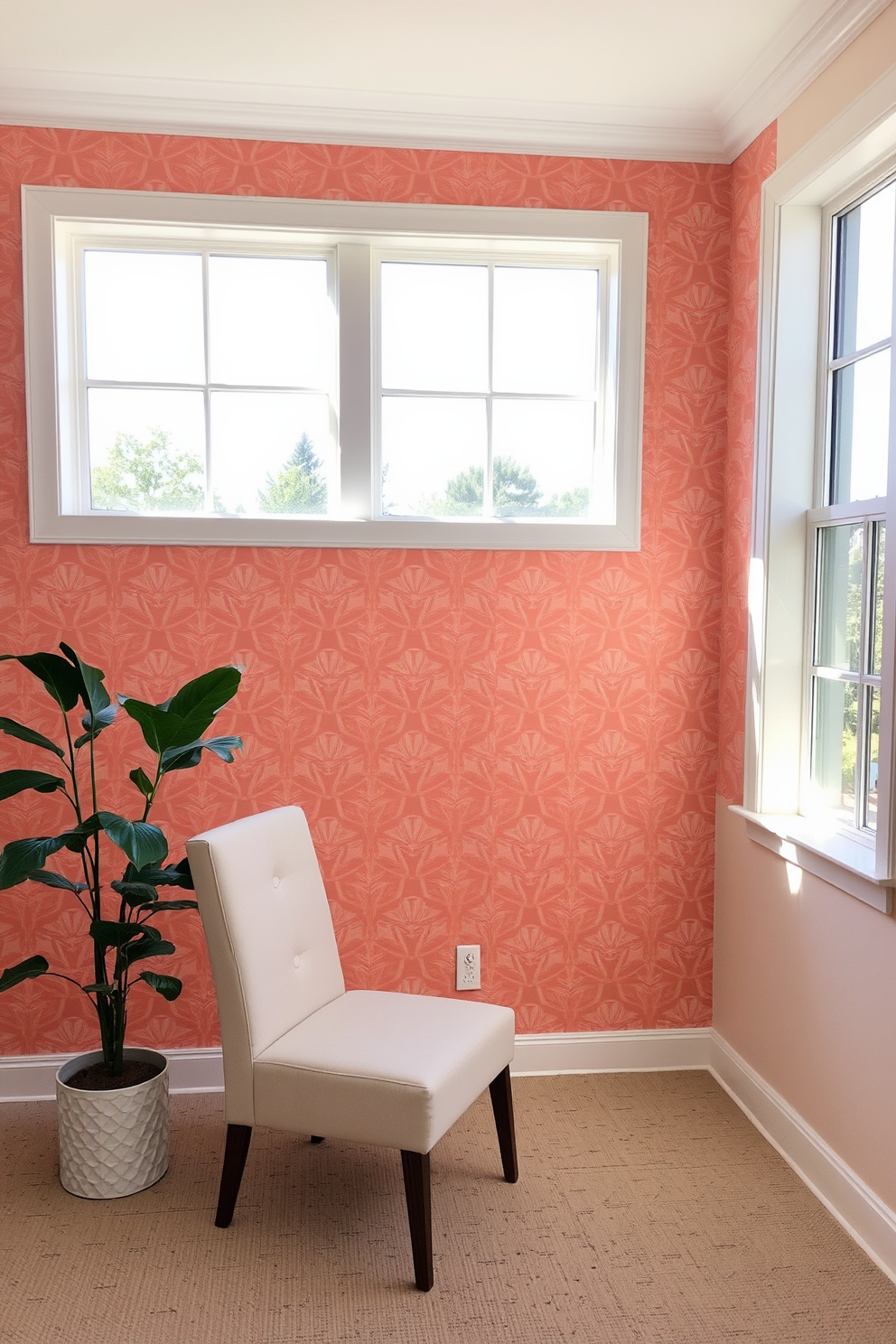 Peach Wallpaper Decorating Ideas 3